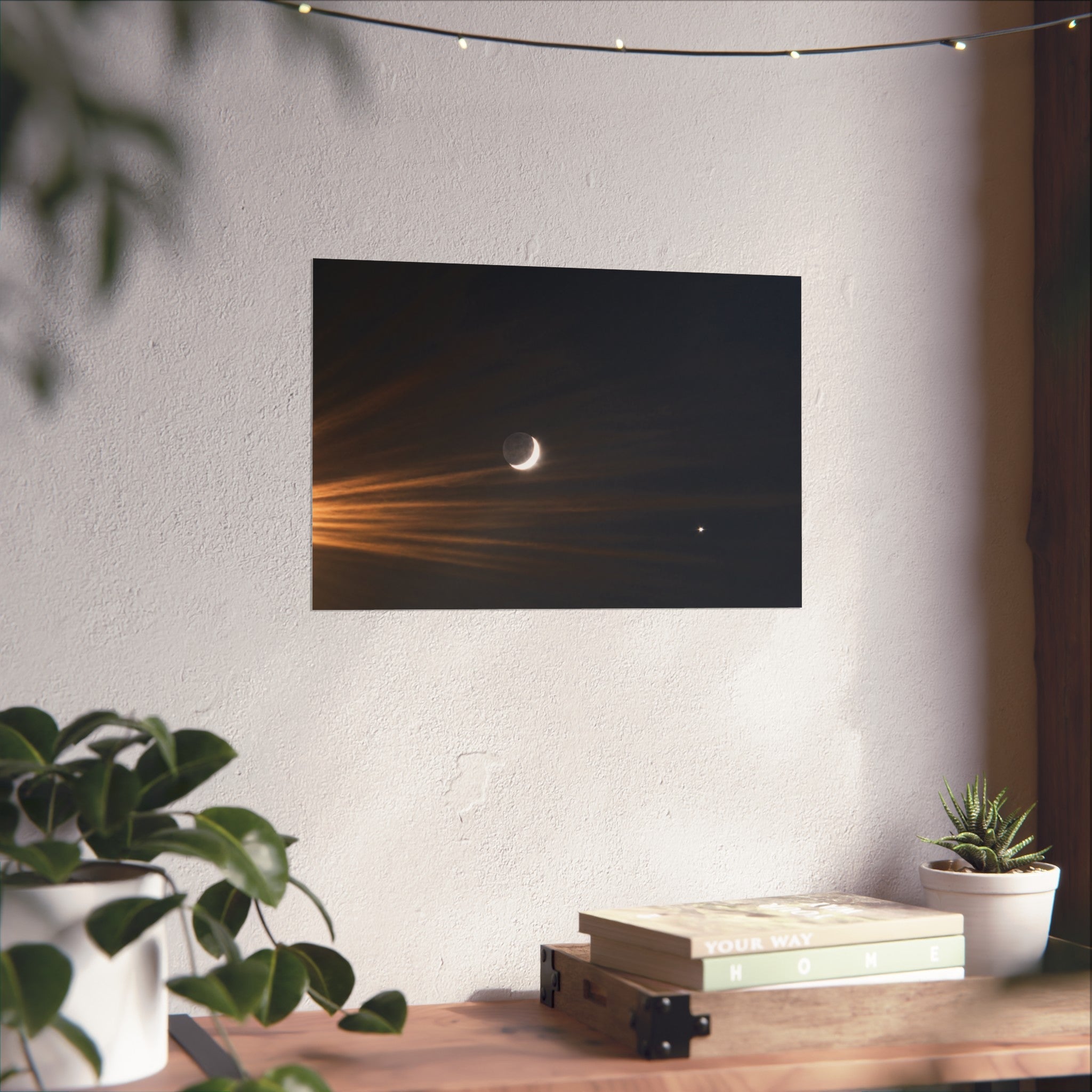 Moon and Venus